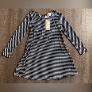 NWT btween Navy and White Striped Long Sleeve Tee size 8